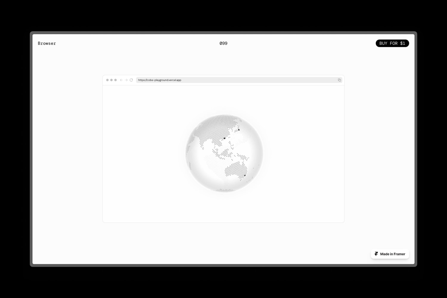Mini browser component for Framer