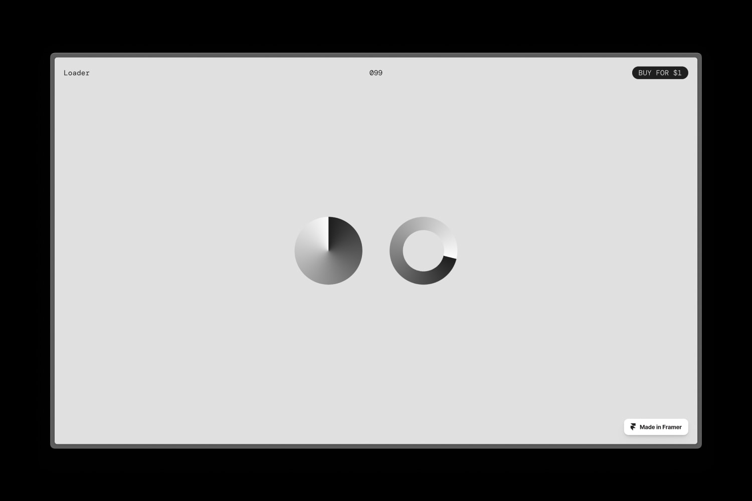 Loader web component for Framer