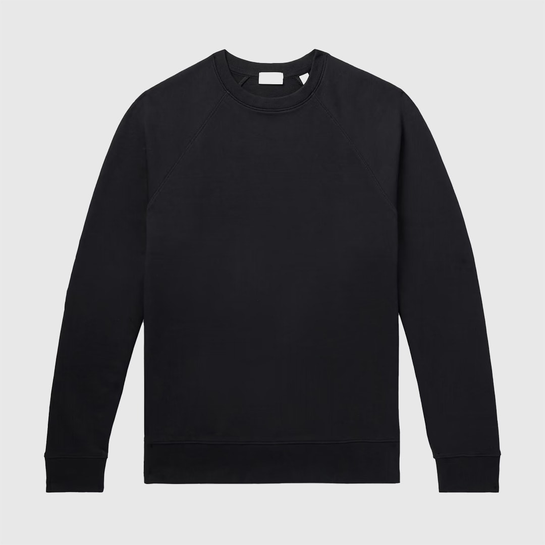 Håndværk black crew neck sweatshirt